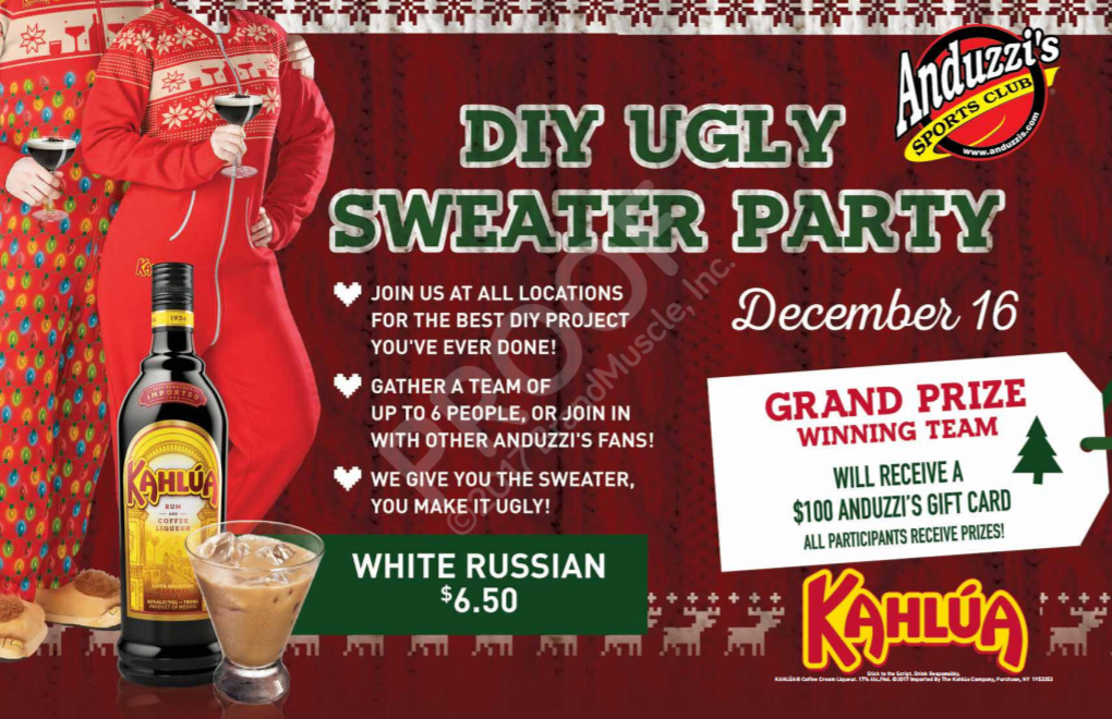 DIY Ugly Sweater party advertisement
