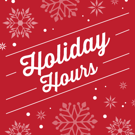 Holiday Hours advertisement