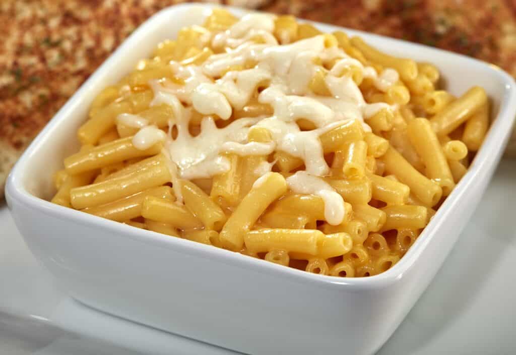 Noodles tossed in a cheese sauce. $7.99
